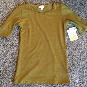 NWT lularoe Gigi - solid olive green